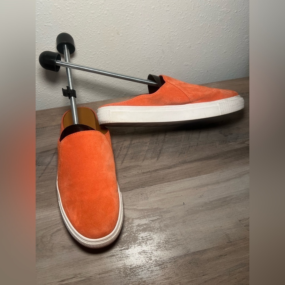 Caslon Women's Orange Suede Slip On Driving Shoes, Size 7.5M - Picture 2 of 7